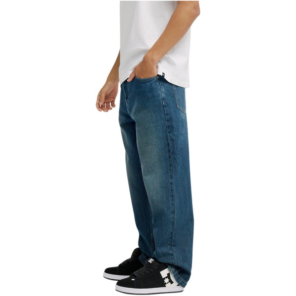 2026 DC Shoes Herre Arbejder Baggy Denim Double That Denim Bukser EDYDP03433 - Dark Denim